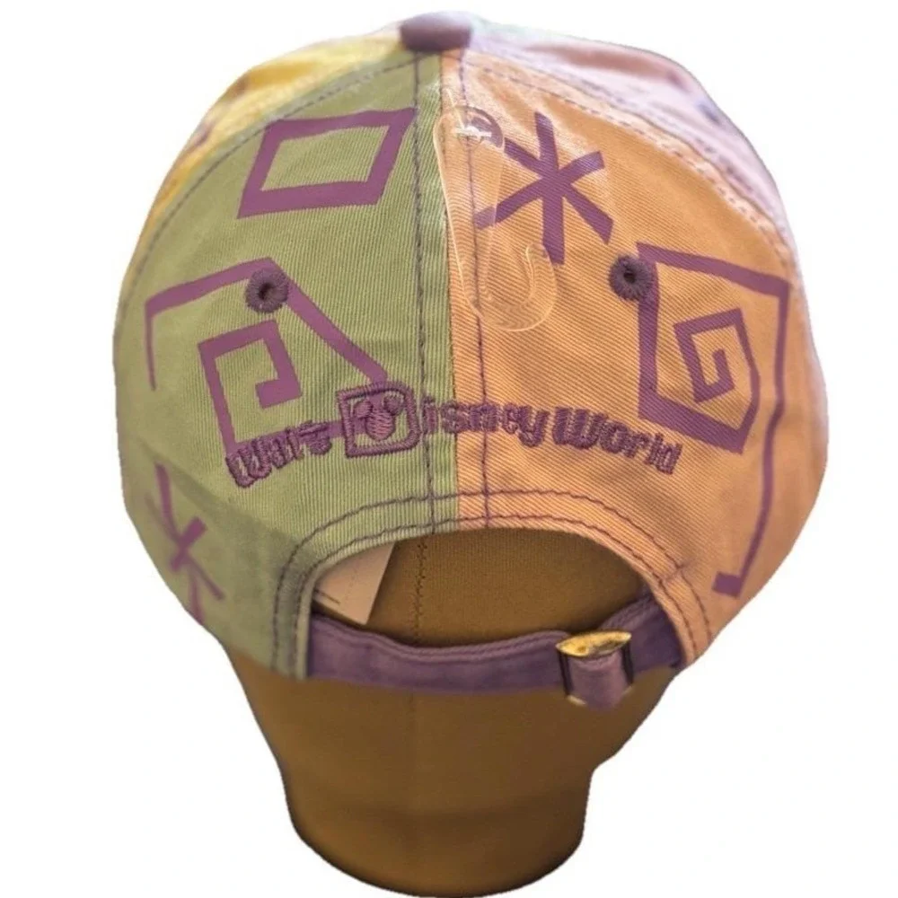 Disney Parks Busy Gettin Dizzy Colorful Pastel‎ Baseball Cap Hat Colorful NWT
